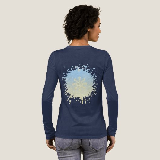 時計が金色に輝く時 トライブレンドＴシャツ (背面全体)