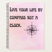 時計ではなく羅針盤で人生を送りなさい プランナー手帳 (正面)