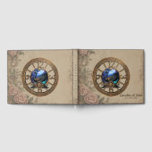 時計とギアの黒いスチームパンクの白鳥。 ゲストブック (全面)