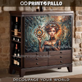 時計と時間の次元のスティームパンクの女王 薄葉紙