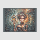 時計と時間の次元のスティームパンクの女王 薄葉紙 (正面)