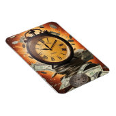 時計と現金 マグネット (右側)