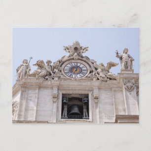 時計と鐘,バチカン市,ローマ,イタリア ポストカード