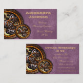 時計と革 名刺 (正面/裏面)