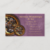 時計と革 名刺 (裏面)