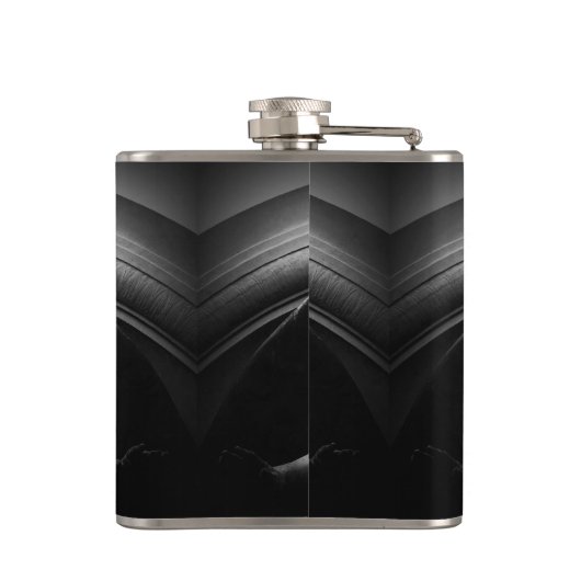 時計に当たる フラスク (裏面)