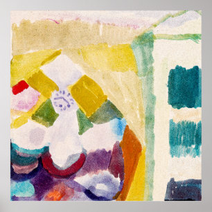 「時計のある室内」 有名な絵画 ポスター