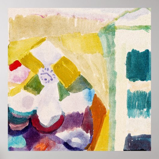 「時計のある室内」 有名な絵画 ポスター (正面)