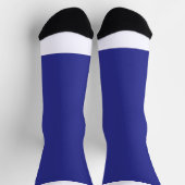 時計のある青い壁 ソックス (上部)