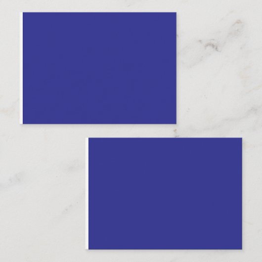 時計のある青い壁 プレイスカード (正面/裏面)