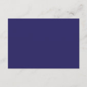 時計のある青い背景 エンクロージャーカード (正面)