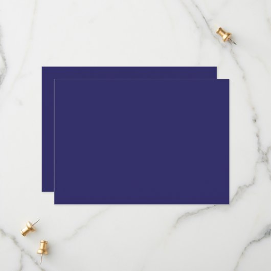 時計のある青い背景 セーブザデート (正面/裏面インサイチュ)