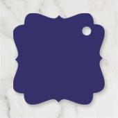 時計のある青い背景 フェイバータグ (裏面)