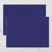 時計のある青い背景 招待状 (正面/裏面)