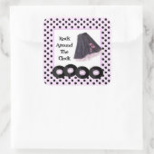 時計のまわりにのシール スクエアシール (バッグ)