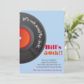 時計のまわりにの50歳の誕生日パーティー 招待状 (スタンド正面)