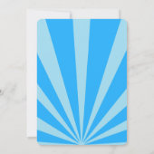 時計のまわりにの50歳の誕生日パーティー 招待状 (裏面)