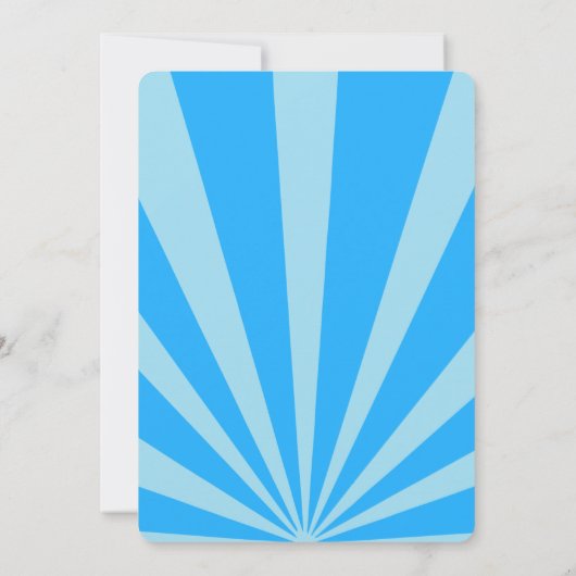 時計のまわりにの50歳の誕生日パーティー 招待状 (裏面)