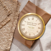 時計のまわりにブライダルシャワー 招待状