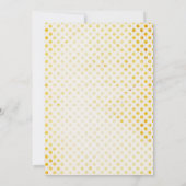 時計のまわりにブライダルシャワー 招待状 (裏面)