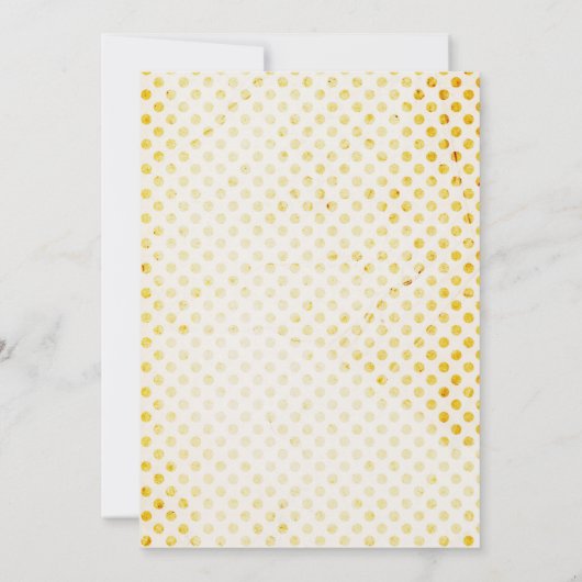 時計のまわりにブライダルシャワー 招待状 (裏面)