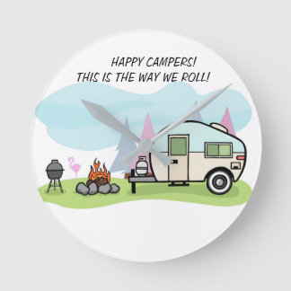 時計のキャンピングカーのキャンプ場の装飾 ラウンド壁時計