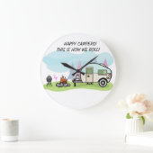 時計のキャンピングカーのキャンプ場の装飾 ラージ壁時計 (ホーム)