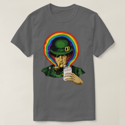 時計のクローバー Tシャツ (デザイン正面)