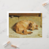 時計のコッカースパニエル犬犬 カード (正面/裏面インサイチュ)