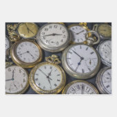 時計のコレクション包装紙 ラッピングペーパーシート (正面2)
