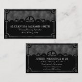 時計のシルエット 名刺 (正面/裏面)