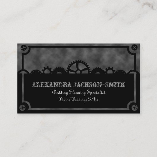 時計のシルエット 名刺 (正面)