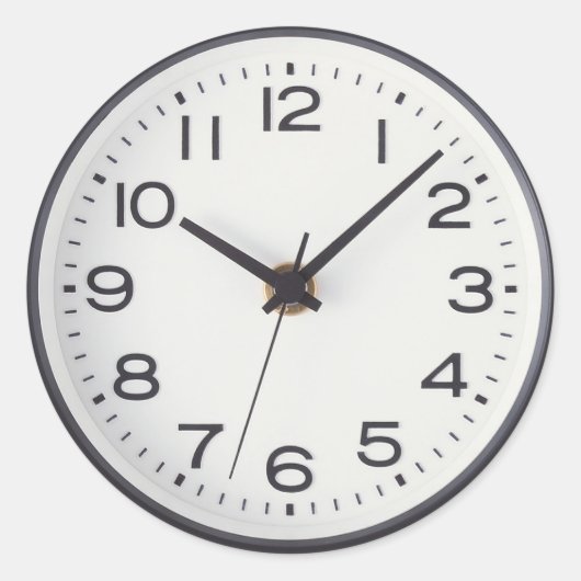 時計のシール ラウンドシール (正面)