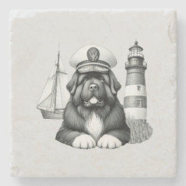 時計のストーンコースターNewf Capt'n ストーンコースター