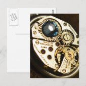 時計のムーブメント ポストカード (正面/裏面)