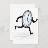 時計のランニング招待状 招待状 (正面/裏面)