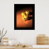 時計のリンゴ – ゴールデンメカニケ ポスター (キッチン)