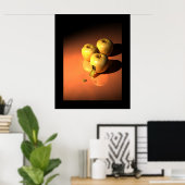 時計のリンゴ – ゴールデンメカニケ ポスター (ホームオフィス)