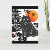 時計の一つのなめらかなチョウの折り畳まれたグリーティングカード カード (正面)