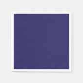 時計の付いた青い背景 スタンダードカクテルナプキン (正面)