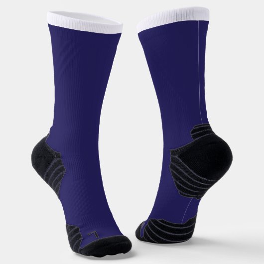 時計の付いた青い背景 ソックス (傾斜あり)