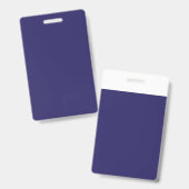 時計の付いた青い背景 バッジ (正面＆裏面)