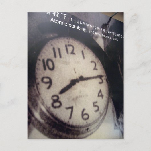 時計の停止 ポストカード (正面)