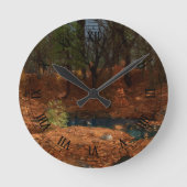 時計の午後 ラウンド壁時計 (正面)