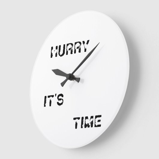時計の回りの時間を急ぐ ラージ壁時計 (傾斜)
