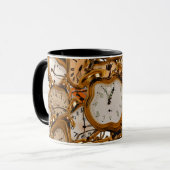 時計の時計オフィスワークスクールクラブショップドリンク マグカップ (正面左)