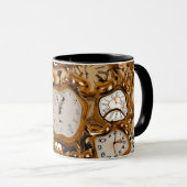 時計の時計オフィスワークスクールクラブショップドリンク マグカップ (正面右)