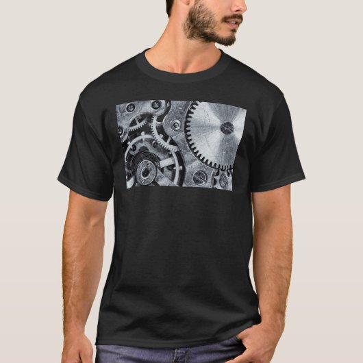 時計の機械仕掛け Tシャツ (正面)