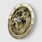 時計の機械式壁時計 ラージ壁時計 (傾斜)