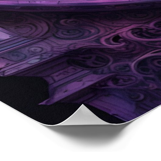 時計の水の色にレイベン ポスター (角)